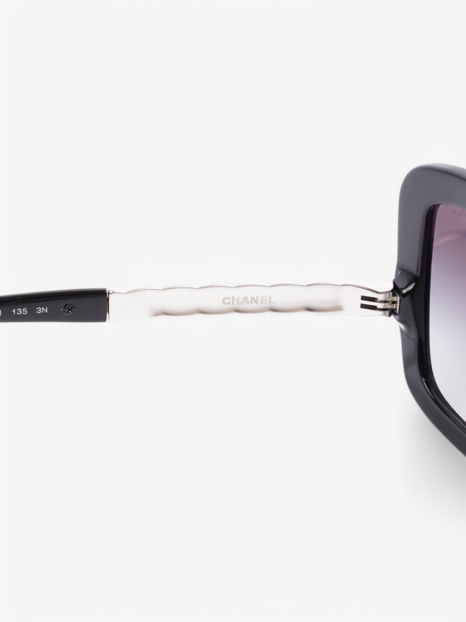 Chanel 5370 Sunglasses Black / Silver Acetate 135mm Image 5