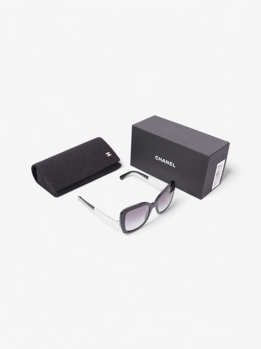 Chanel 5370 Sunglasses Black / Silver Acetate 135mm Image 7