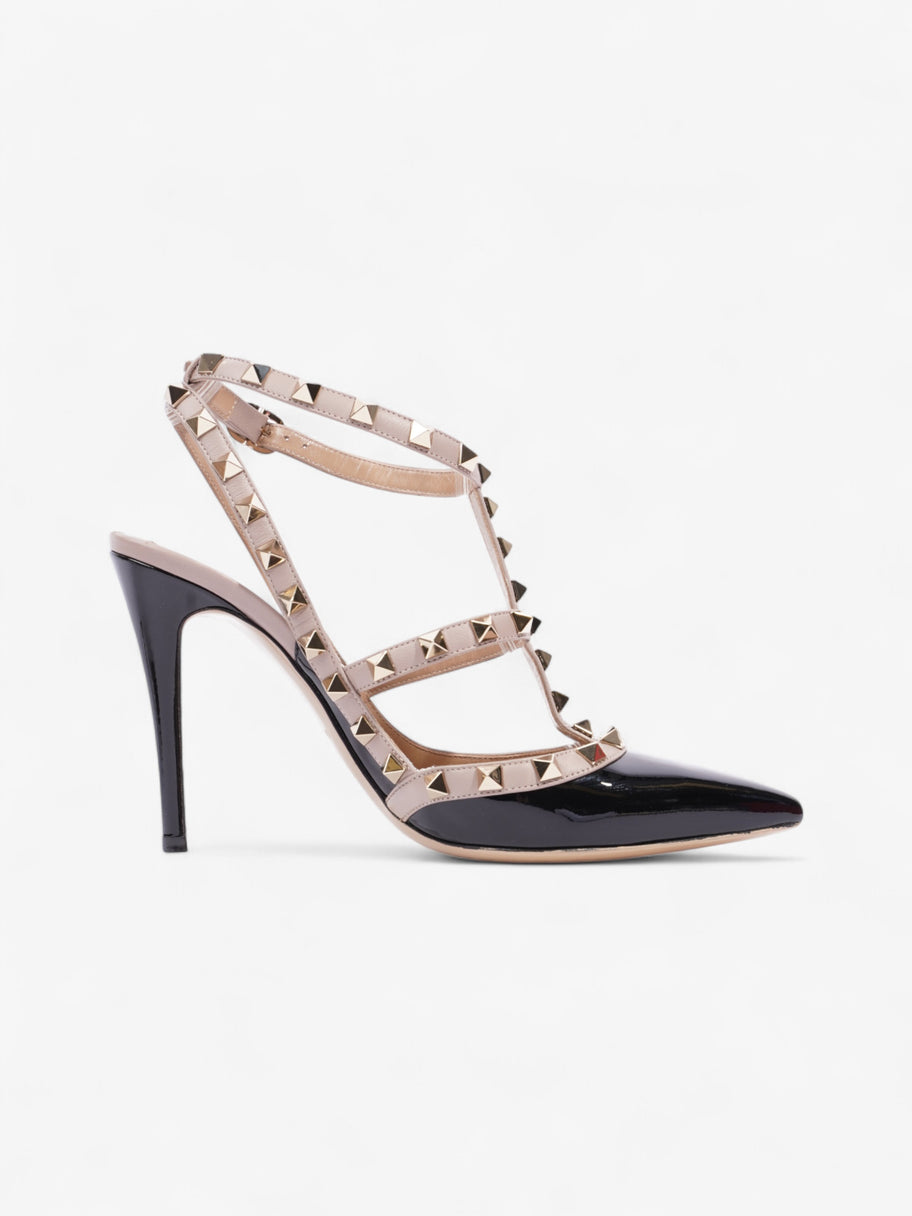 Valentino Rockstud Heels 100 Black / Nude Patent Leather EU 38 UK 5 Image 4