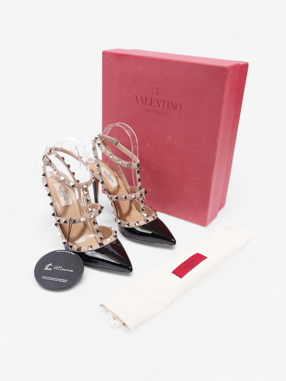Valentino Rockstud Heels 100 Black / Nude Patent Leather EU 38 UK 5 Image 9