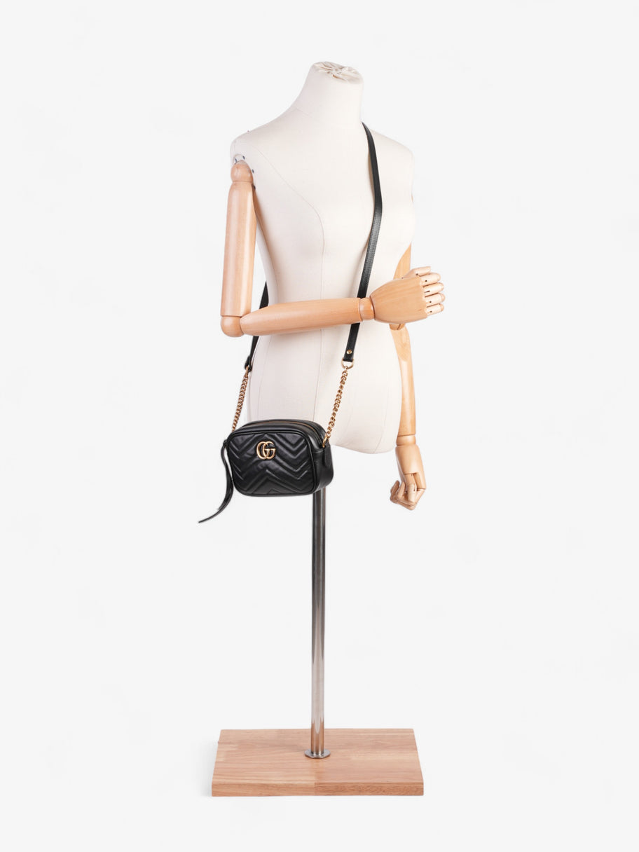 Gucci GG Marmont Bag Black Matelasse Leather Mini Image 2