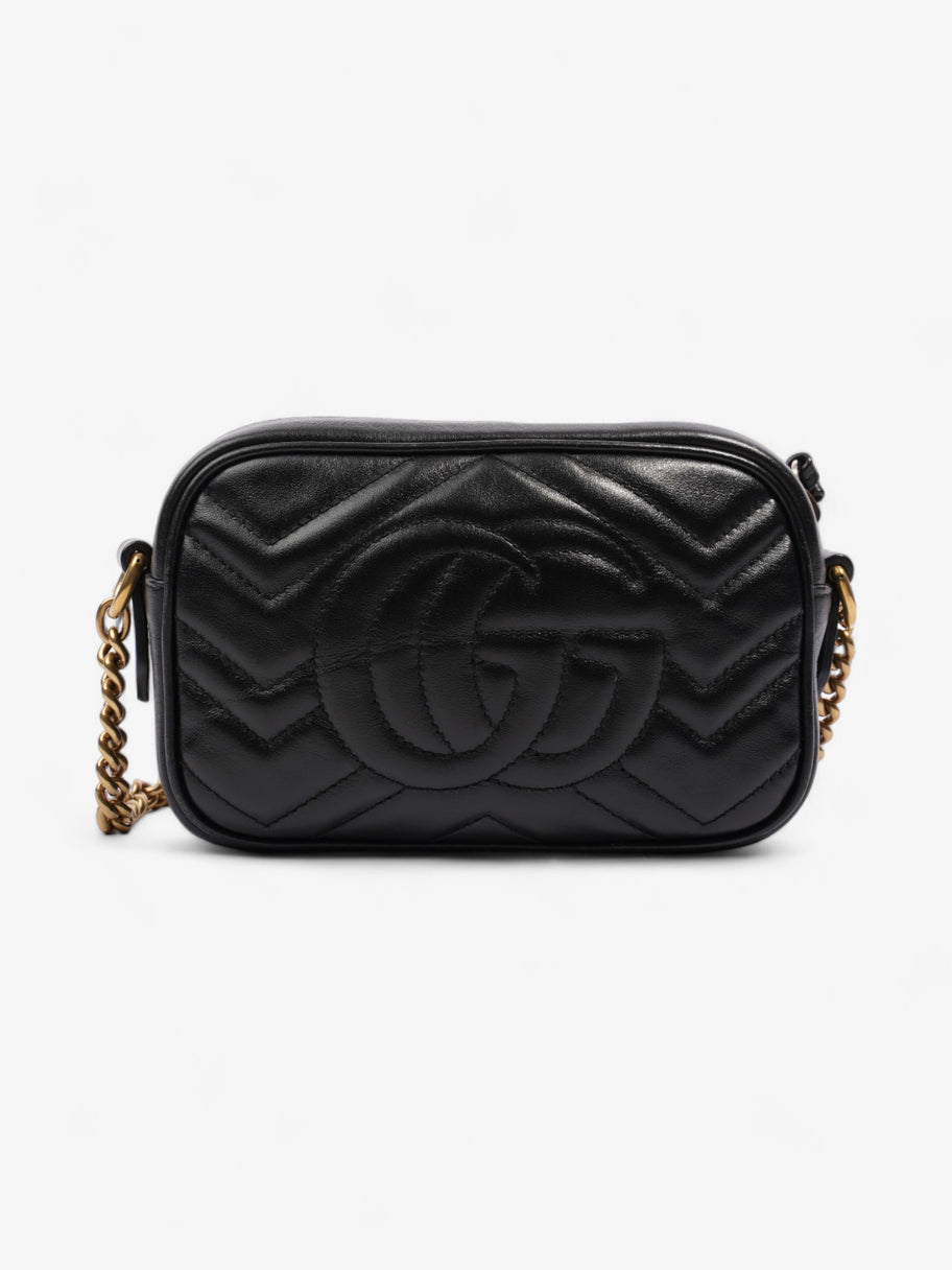 Gucci GG Marmont Bag Black Matelasse Leather Mini Image 4
