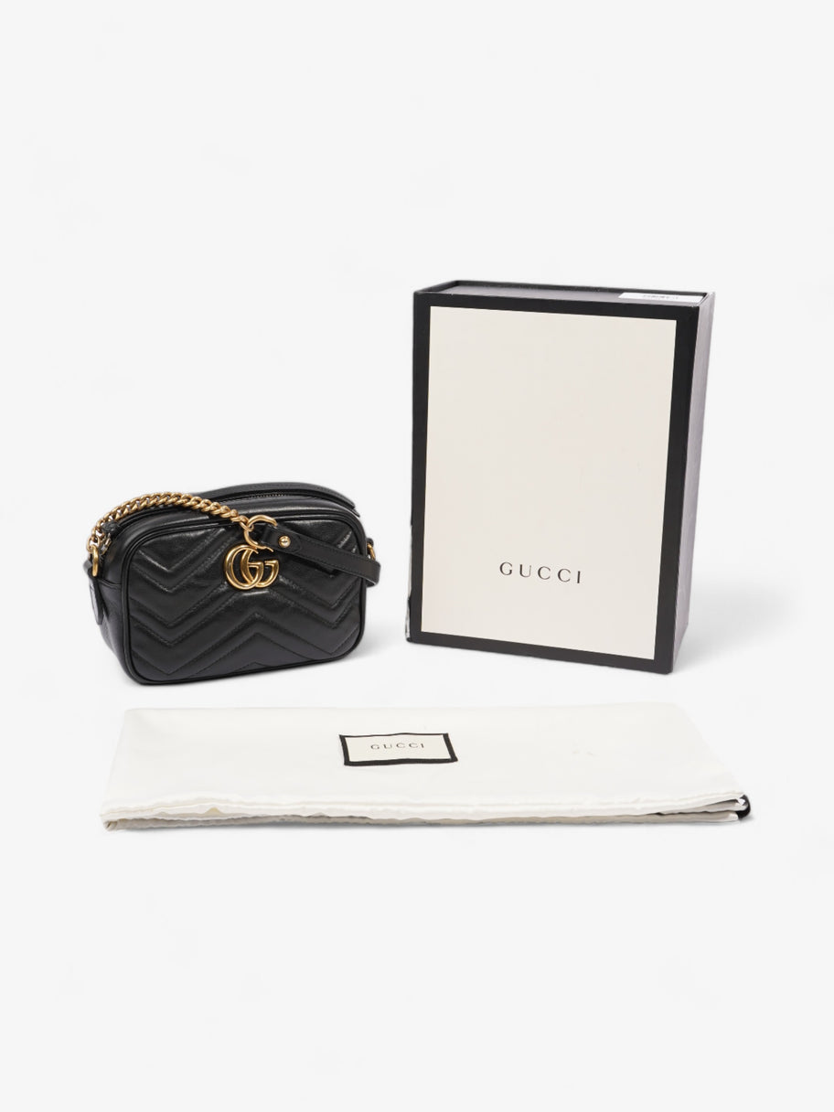 Gucci GG Marmont Bag Black Matelasse Leather Mini Image 8