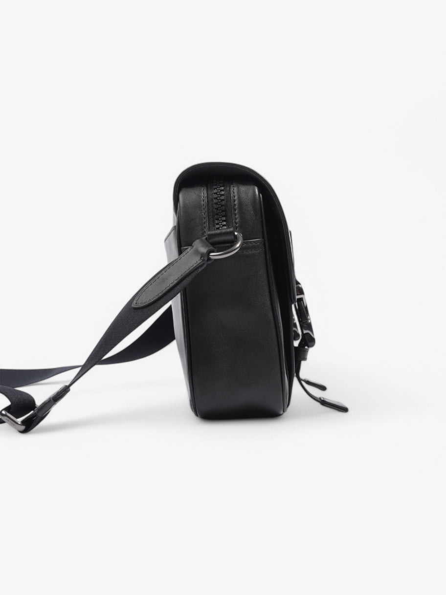 Coach Track Messenger Bag Black Leather Image 5
