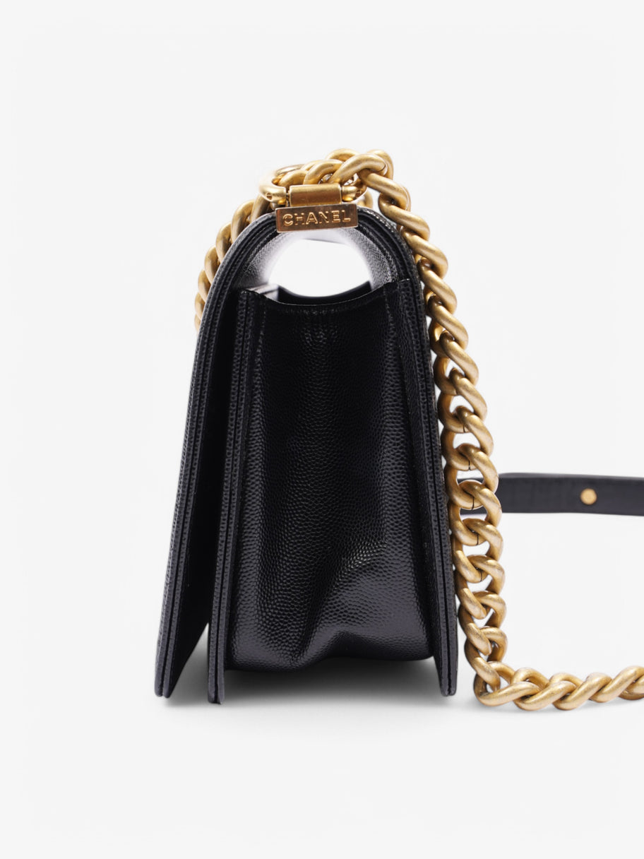 Chanel Boy Bag Black Leather Medium Image 3