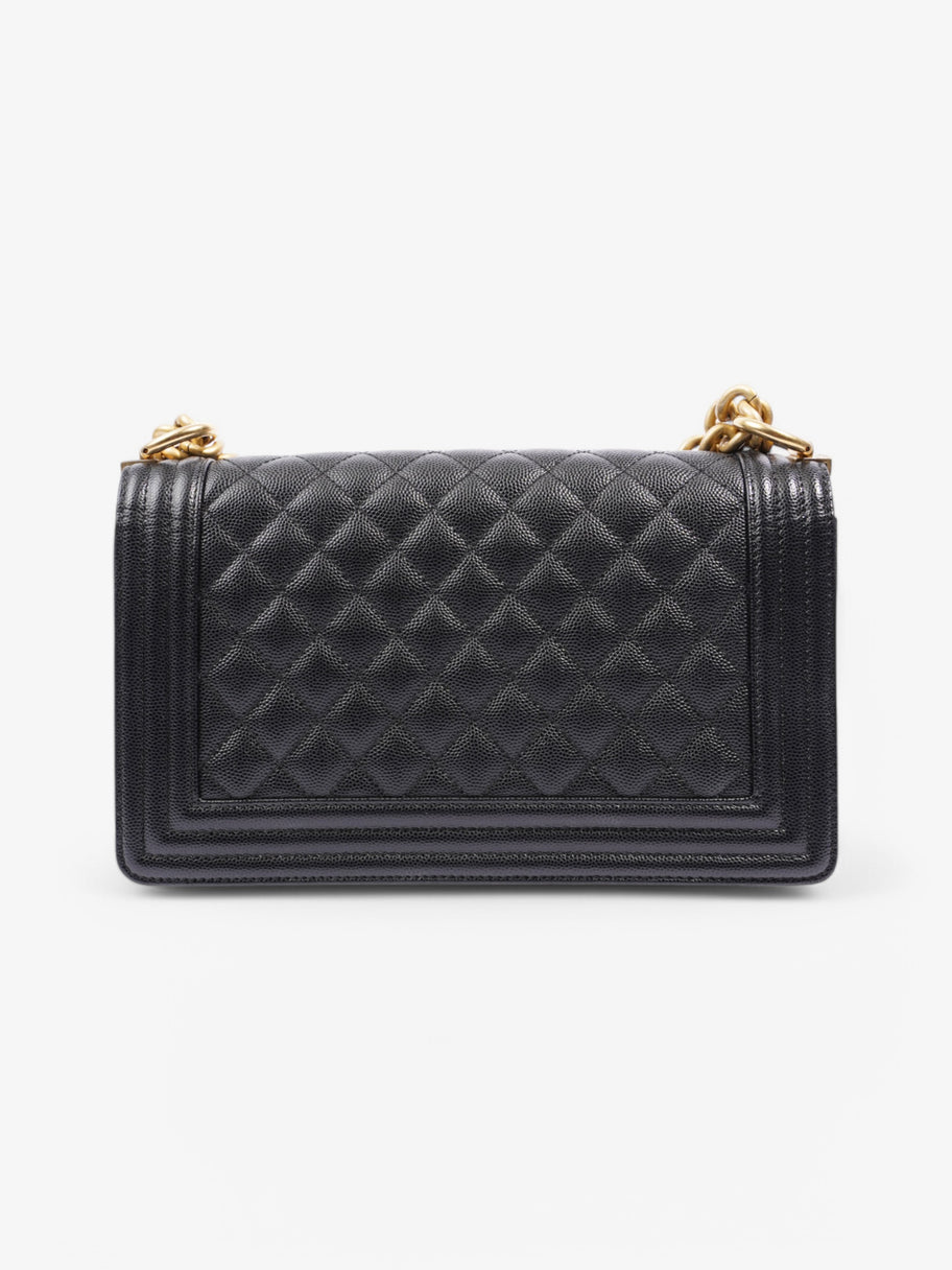 Chanel Boy Bag Black Leather Medium Image 4