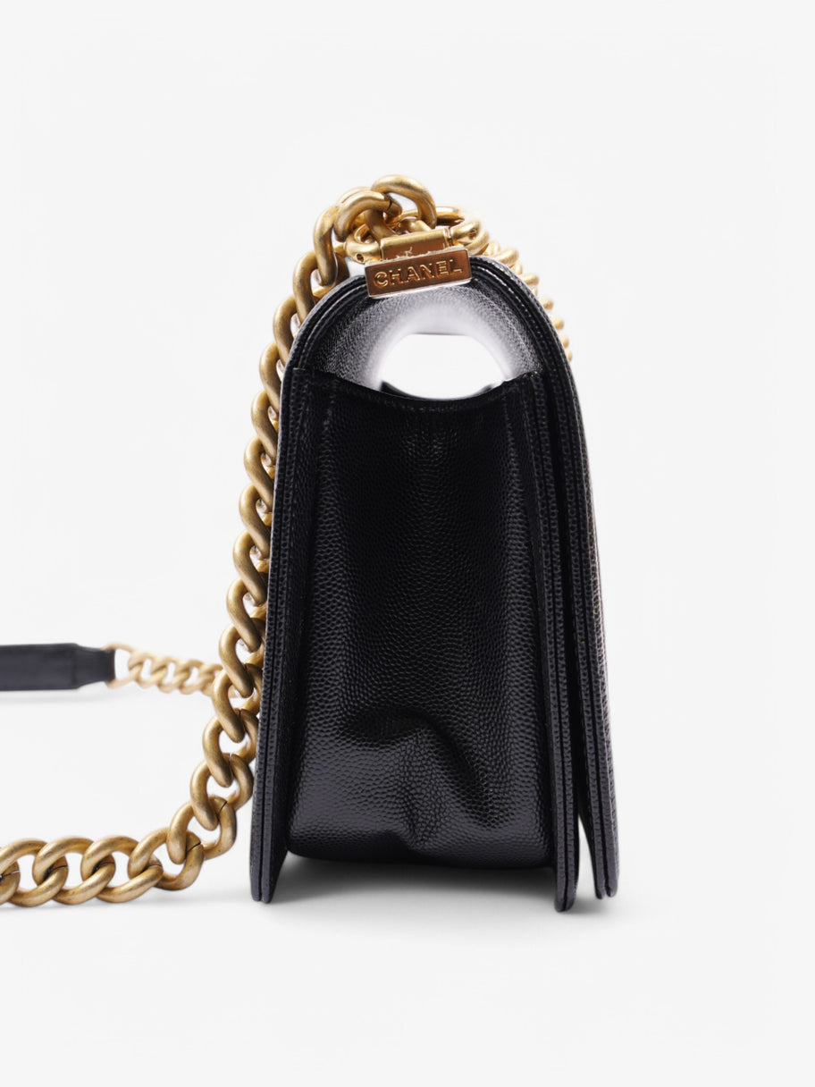 Chanel Boy Bag Black Leather Medium Image 5