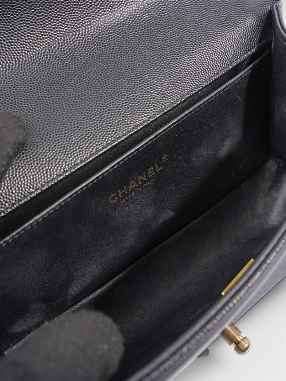 Chanel Boy Bag Black Leather Medium Image 7