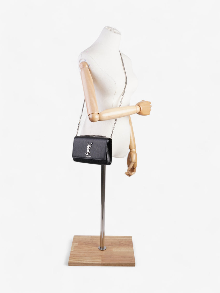 Saint Laurent Kate Black Calfskin Leather Small Image 2