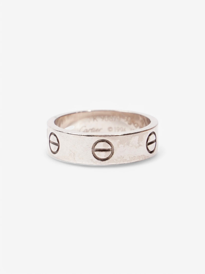  Cartier Love Ring Silver White Gold 55