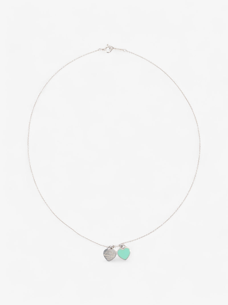 Tiffany and Co Return to Tiffany Double Heart Tag Mini Pendant Tiffany Blue / Silver Silver Sterling