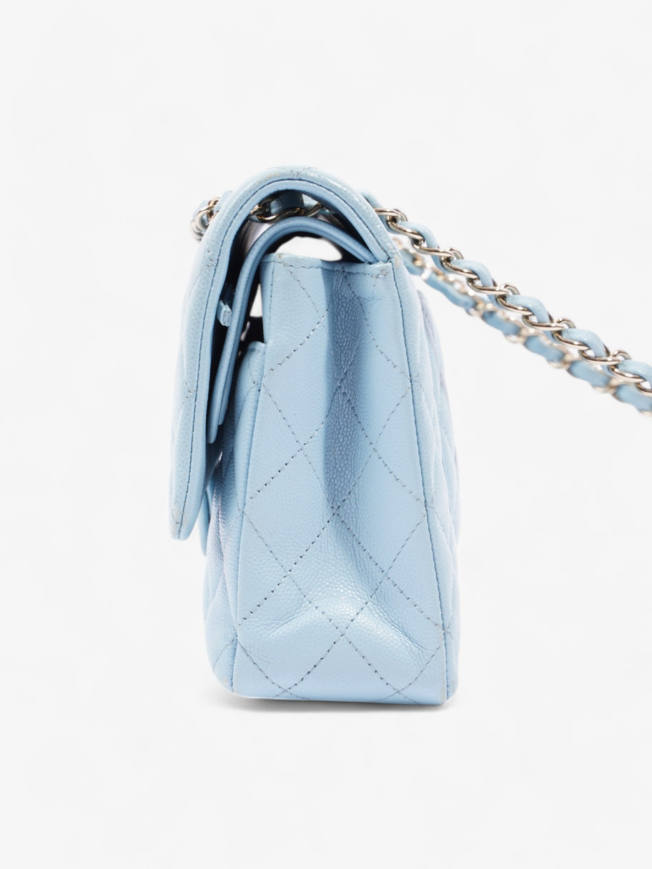 Chanel Classic Double Flap Light Blue Caviar Leather Medium Image 3