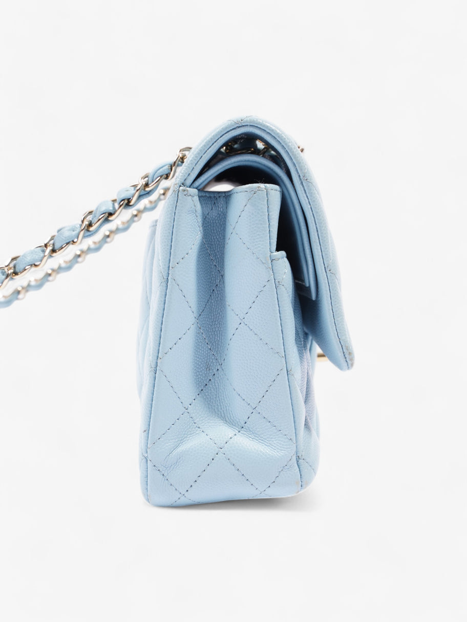 Chanel Classic Double Flap Light Blue Caviar Leather Medium Image 5