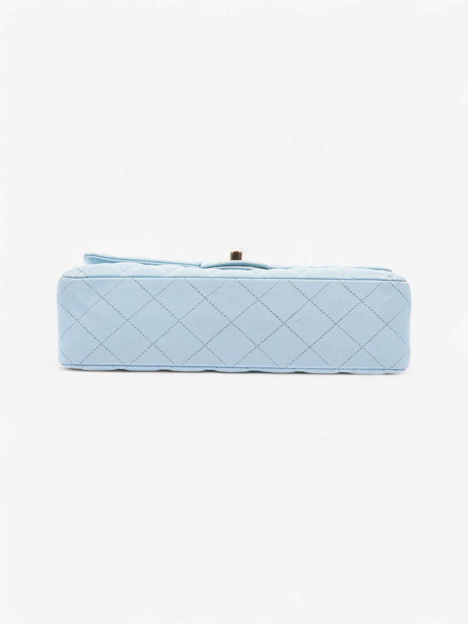 Chanel Classic Double Flap Light Blue Caviar Leather Medium Image 6