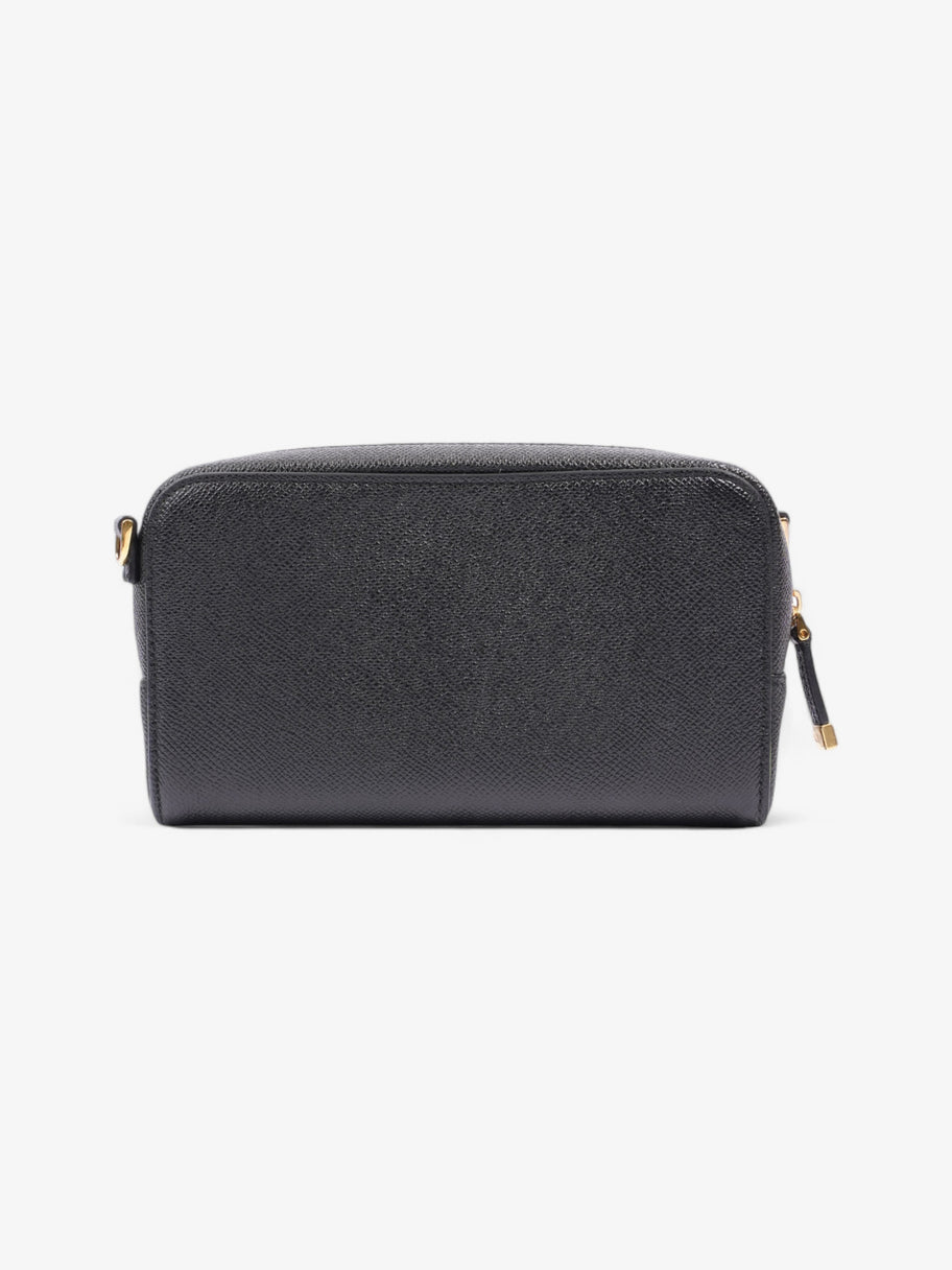 Christian Dior Caro Double Pouch Bag Black Calfskin Leather Image 4