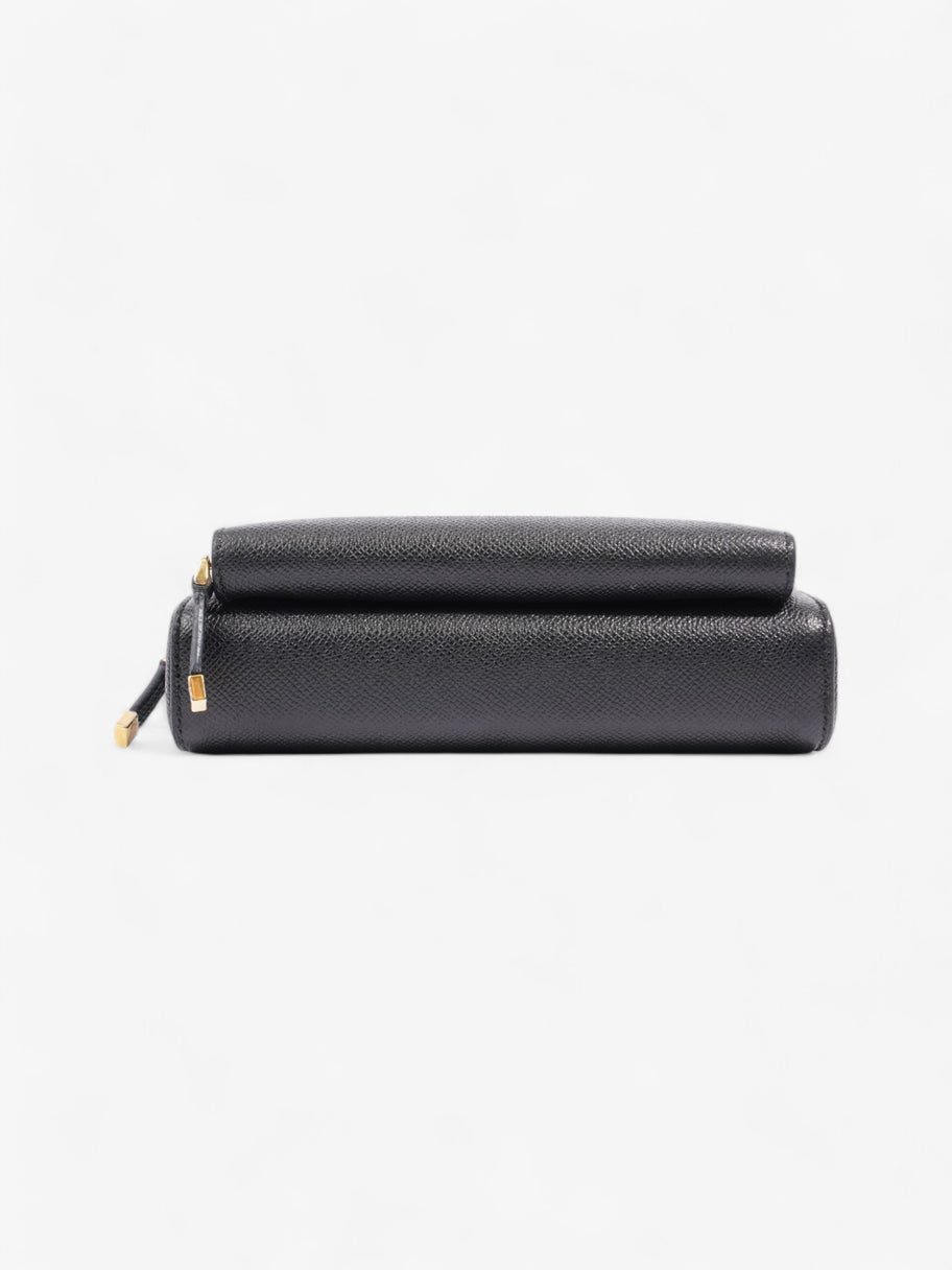 Christian Dior Caro Double Pouch Bag Black Calfskin Leather Image 6