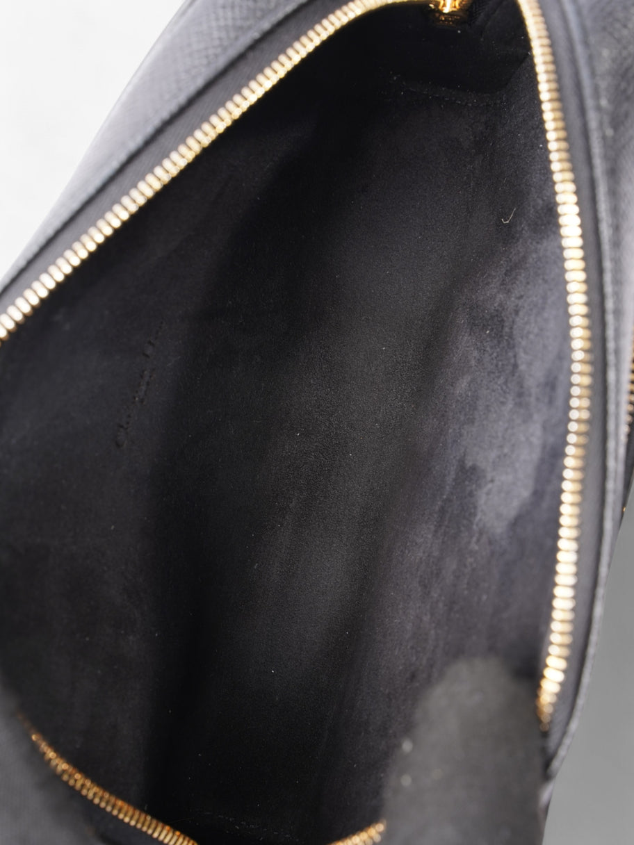 Christian Dior Caro Double Pouch Bag Black Calfskin Leather Image 8