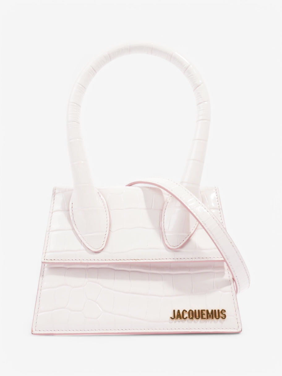 Jacquemus Le Chiquito Pink Embossed Leather Moyen Image 1