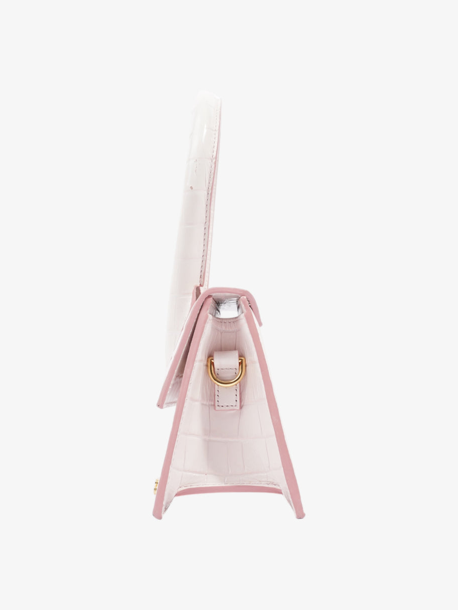 Jacquemus Le Chiquito Pink Embossed Leather Moyen Image 3