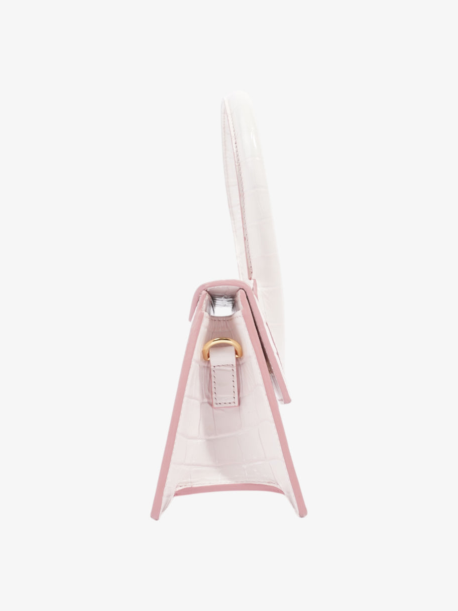 Jacquemus Le Chiquito Pink Embossed Leather Moyen Image 5
