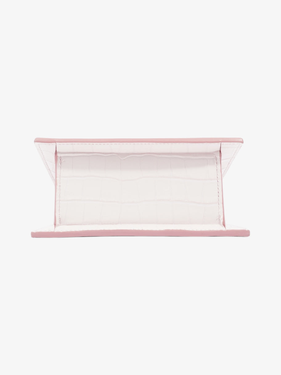 Jacquemus Le Chiquito Pink Embossed Leather Moyen Image 6