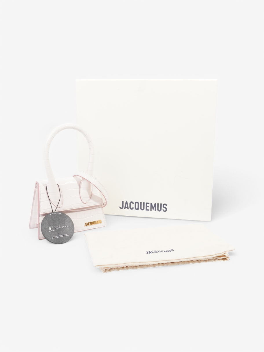 Jacquemus Le Chiquito Pink Embossed Leather Moyen Image 8