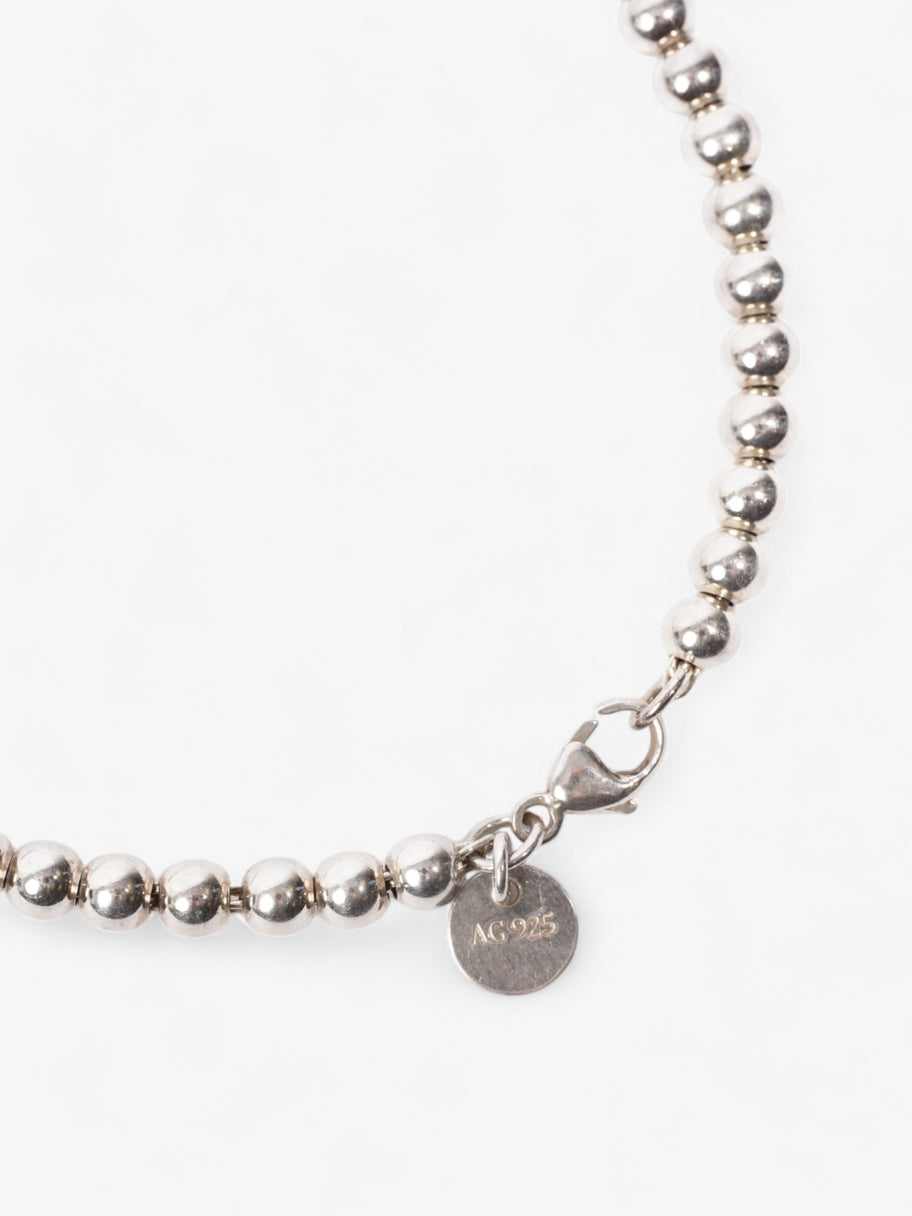 Tiffany and Co Heart Tag Bead Bracelet Silver Silver Sterling 19cm Image 4