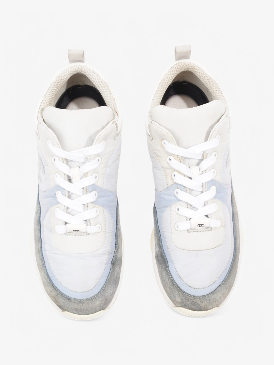 Chanel CC Logo Sneakers Light blue / Blue / White Suede EU 40 UK 7 Image 8
