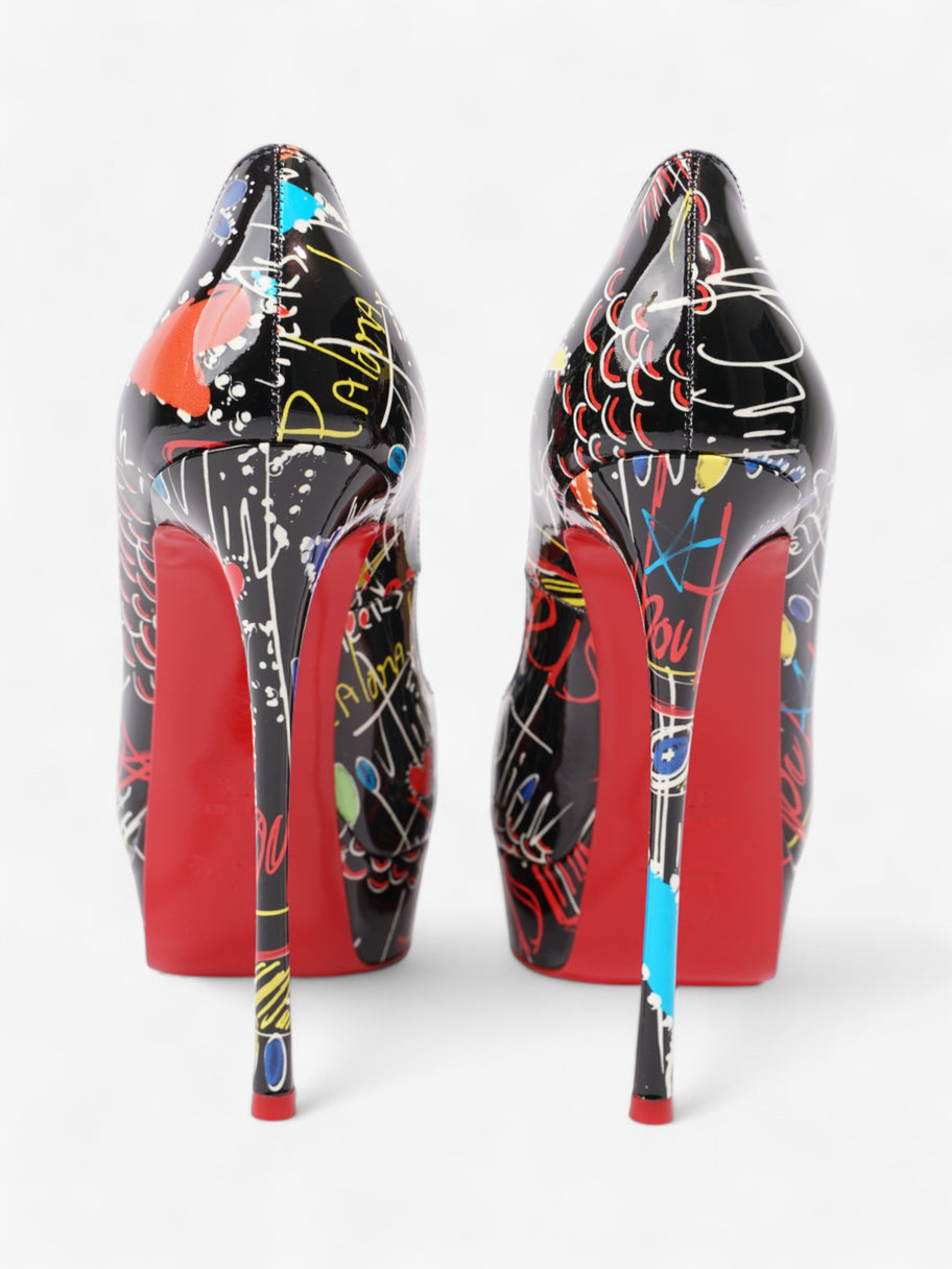 Christian Louboutin Lady Peep 150mm Black / Multicoloured Patent Leather EU 37.5 UK 4.5 Image 6