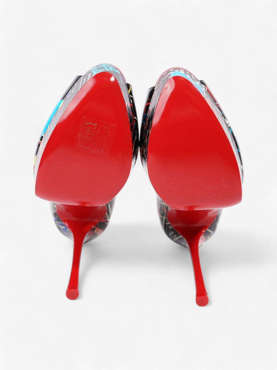 Christian Louboutin Lady Peep 150mm Black / Multicoloured Patent Leather EU 37.5 UK 4.5 Image 7