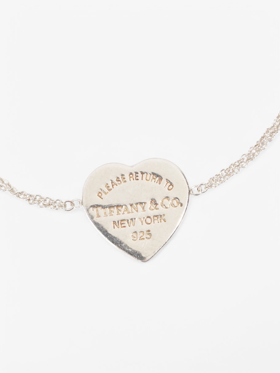 Tiffany and Co Return to Tiffany Double Chain Heart Bracelet Silver Silver Sterling Image 2