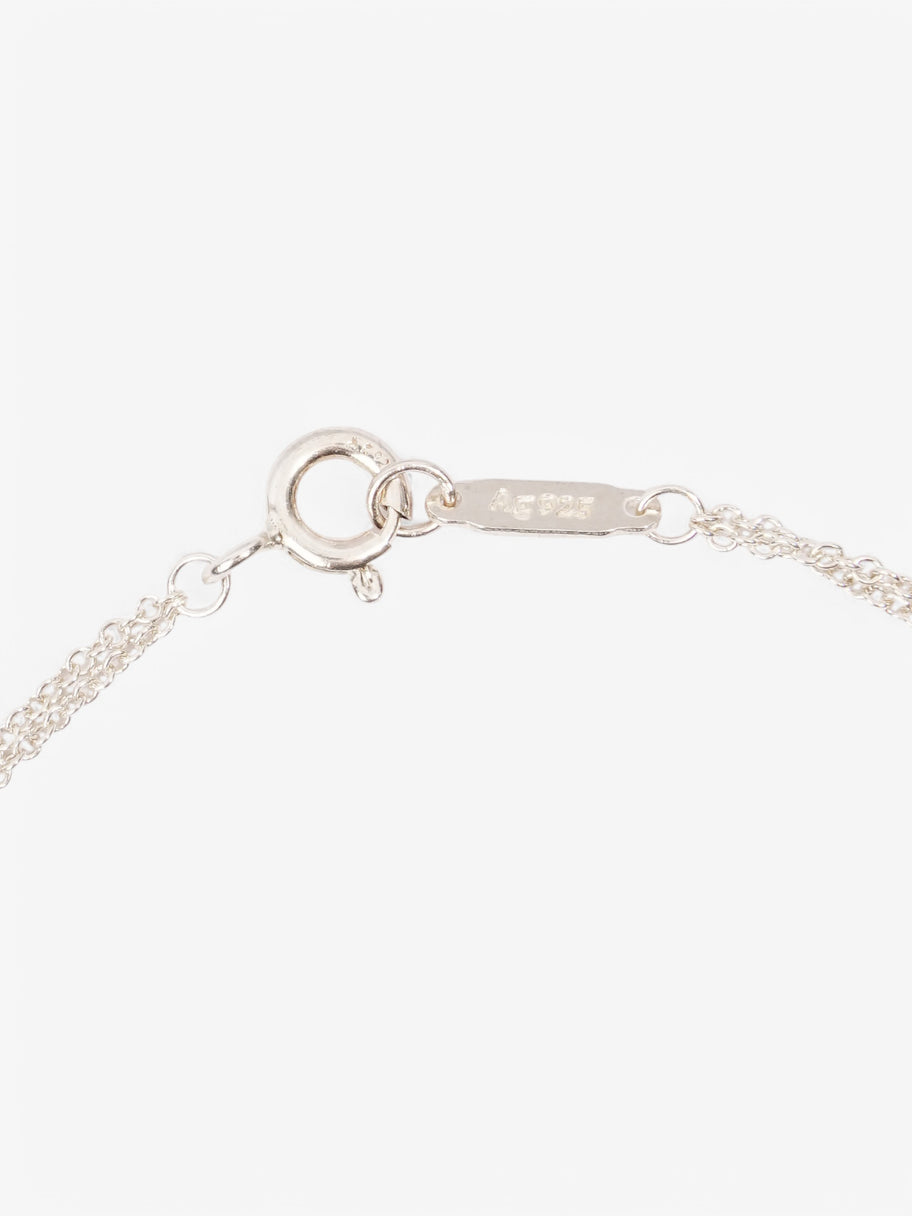 Tiffany and Co Return to Tiffany Double Chain Heart Bracelet Silver Silver Sterling Image 3