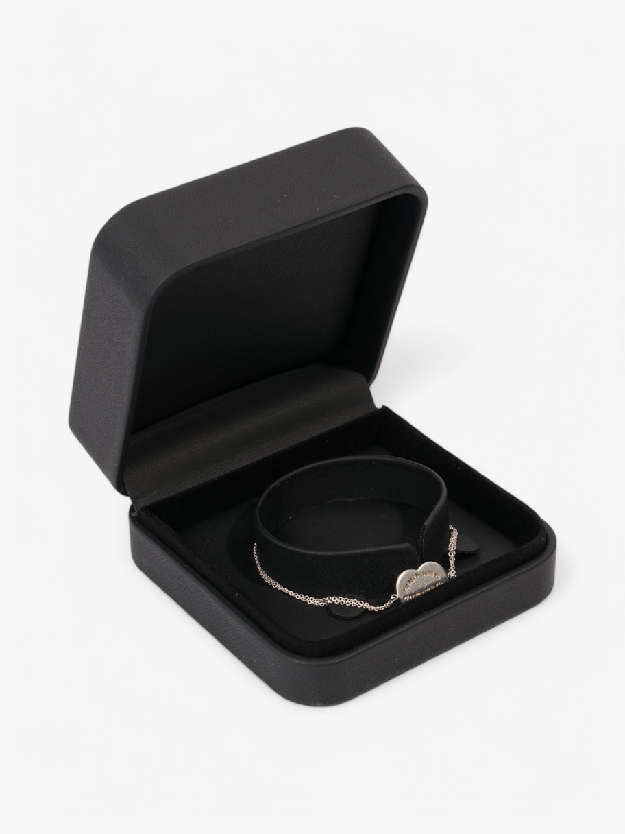 Tiffany and Co Return to Tiffany Double Chain Heart Bracelet Silver Silver Sterling Image 5