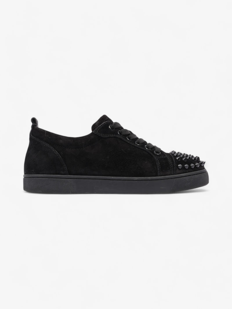  Christian Louboutin Louis Junior Spike Black Velvet EU 37.5 UK 4.5