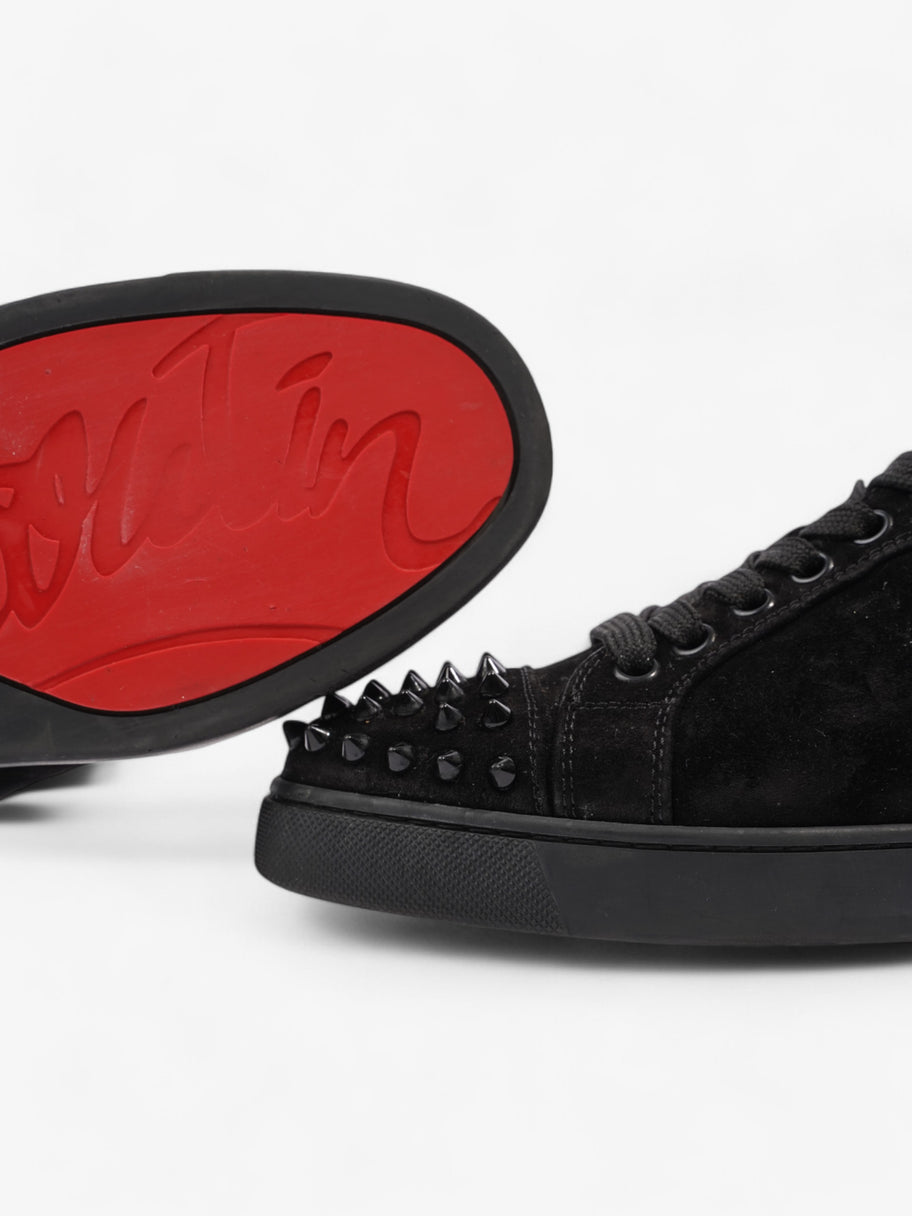 Christian Louboutin Louis Junior Spike Black Velvet EU 37.5 UK 4.5 Image 9