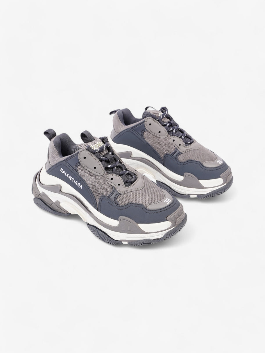 Balenciaga Triple S Dark Grey / Grey / White Mesh EU 38 UK 5 Image 3