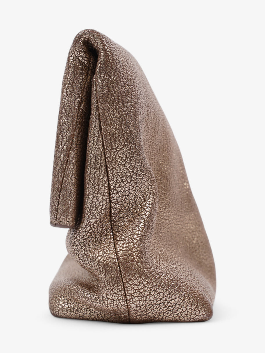 Mulberry Metallic Clutch Bag Gold Leather Image 3