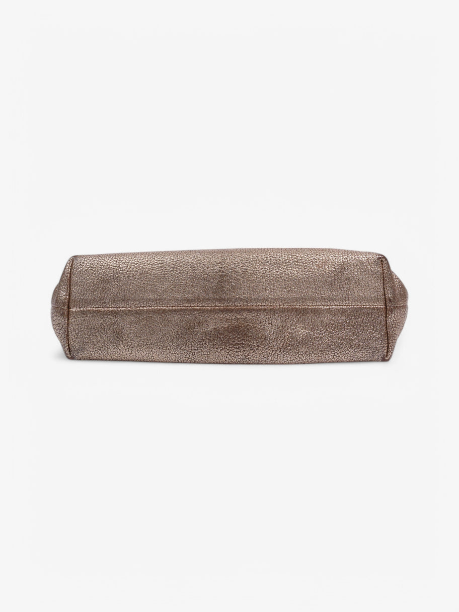 Mulberry Metallic Clutch Bag Gold Leather Image 6