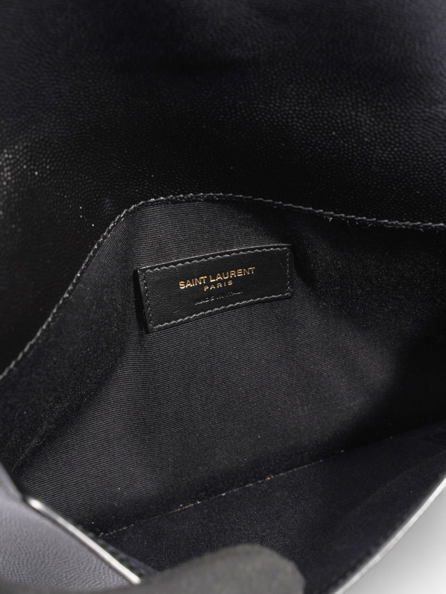 Saint Laurent Uptown Clutch Black Grained Leather Image 8