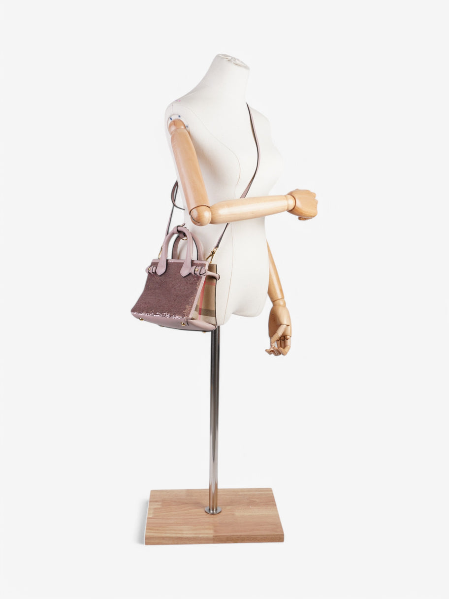 Burberry Banner Pink / Check Sequin Mini Image 2