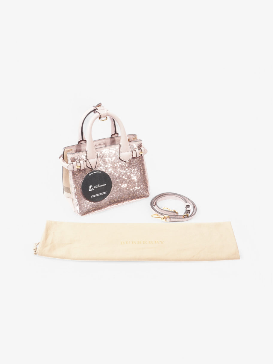 Burberry Banner Pink / Check Sequin Mini Image 9