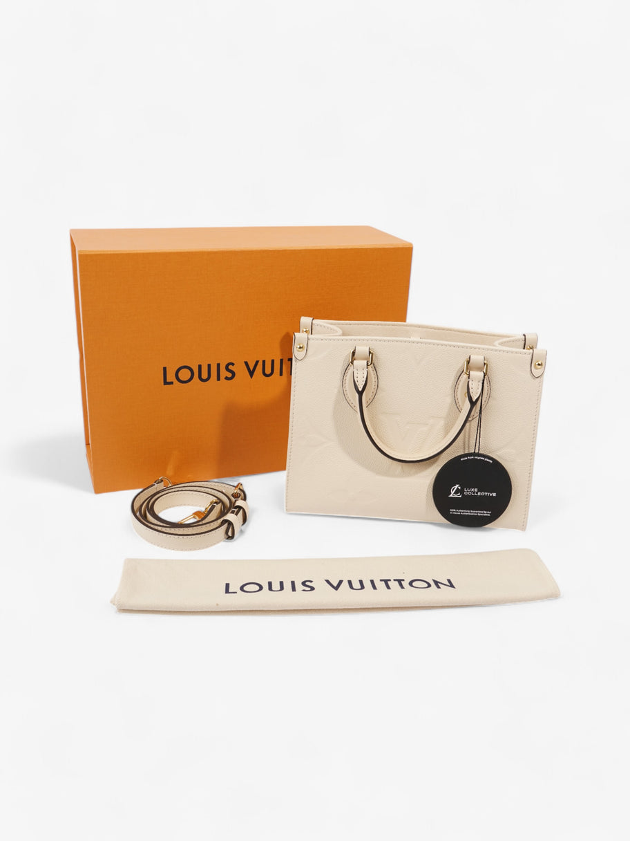 Louis Vuitton On the Go Creme Empreinte Leather PM Image 10