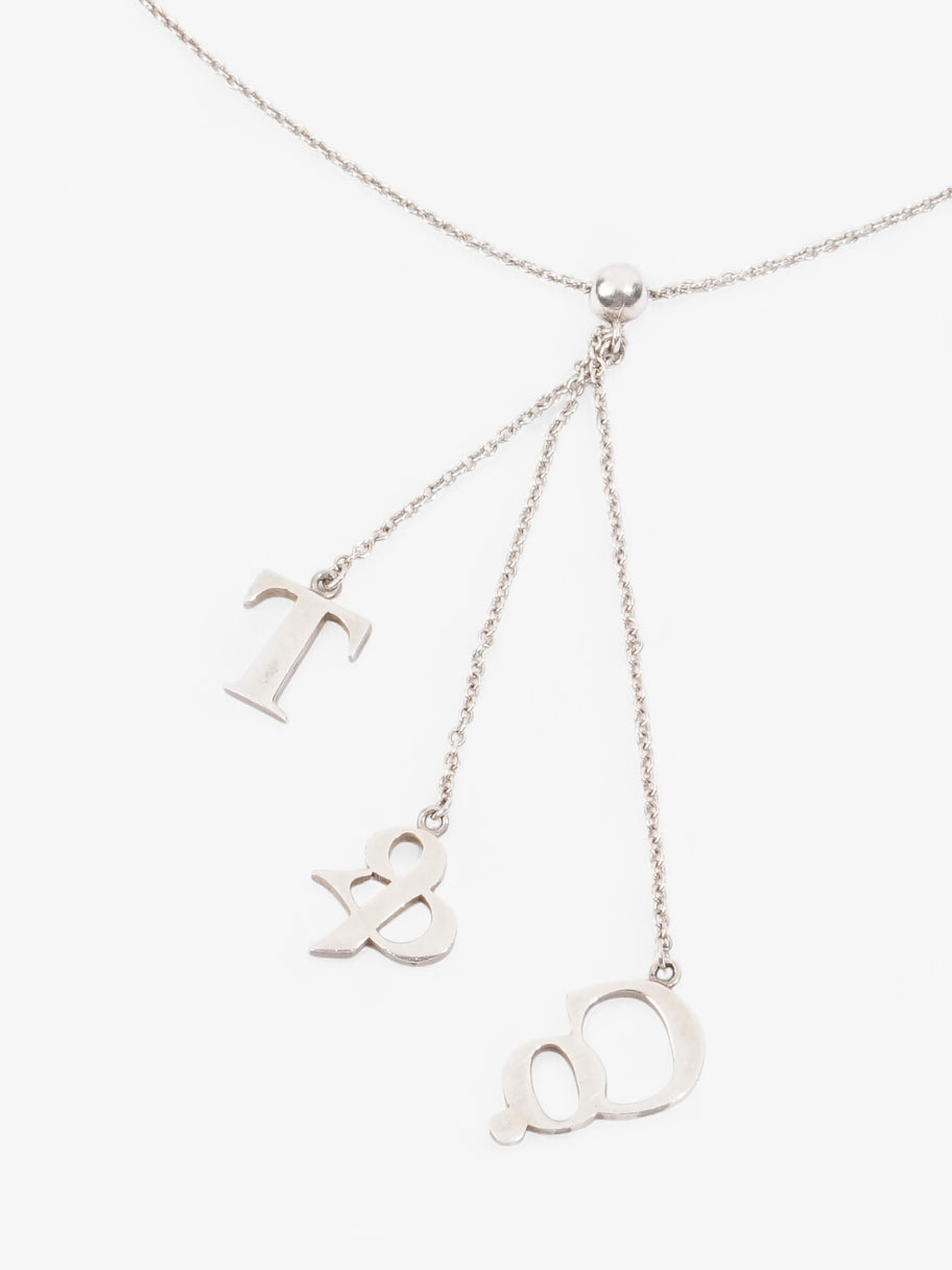 Tiffany and Co T&Co Drop Pendant Necklace Silver Silver Sterling Image 4