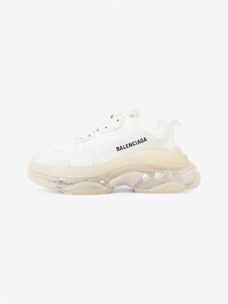Balenciaga Triple S Clear Sole White  / Black Mesh EU 37 UK 4 Image 5