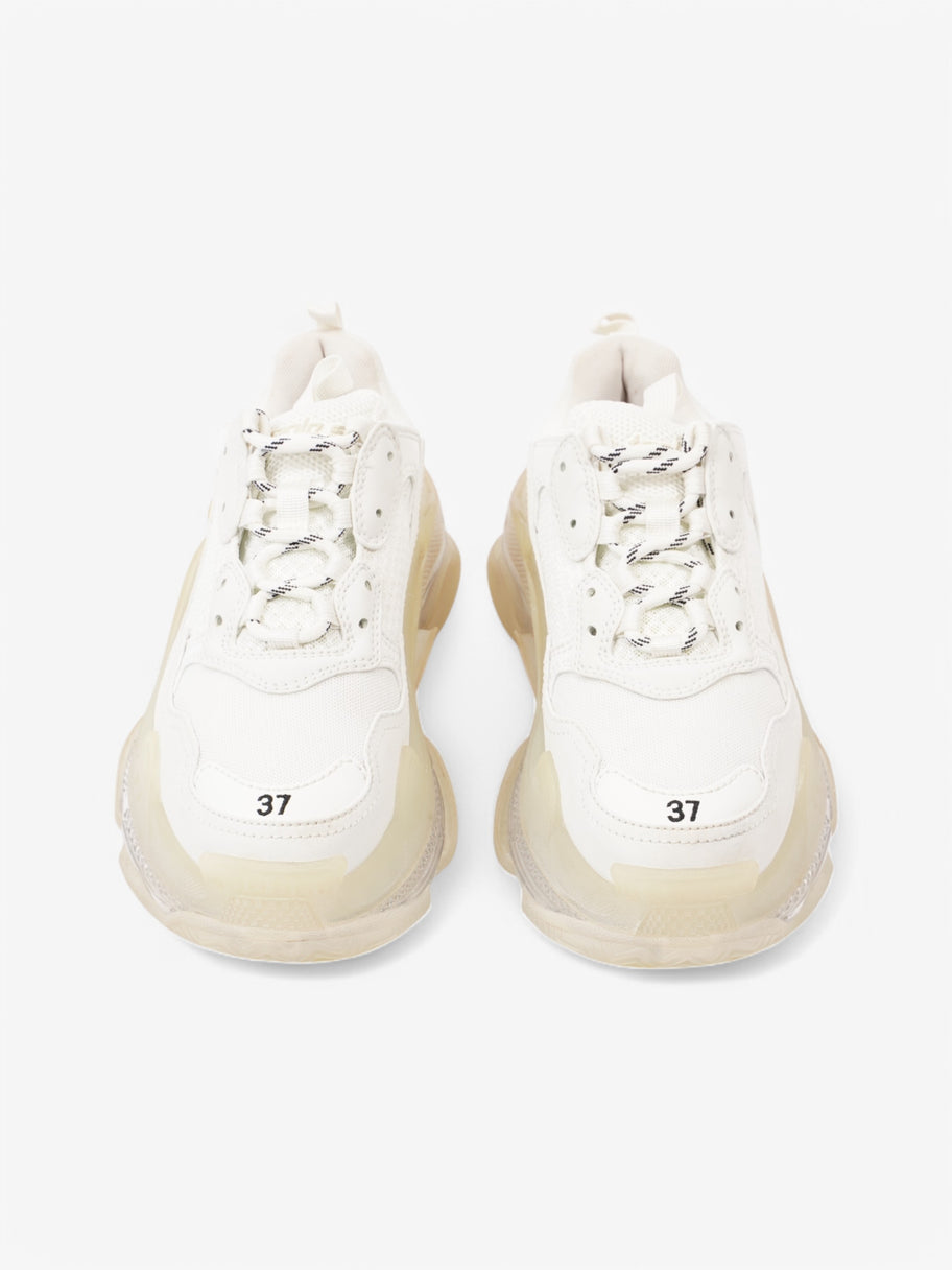 Balenciaga Triple S Clear Sole White  / Black Mesh EU 37 UK 4 Image 8