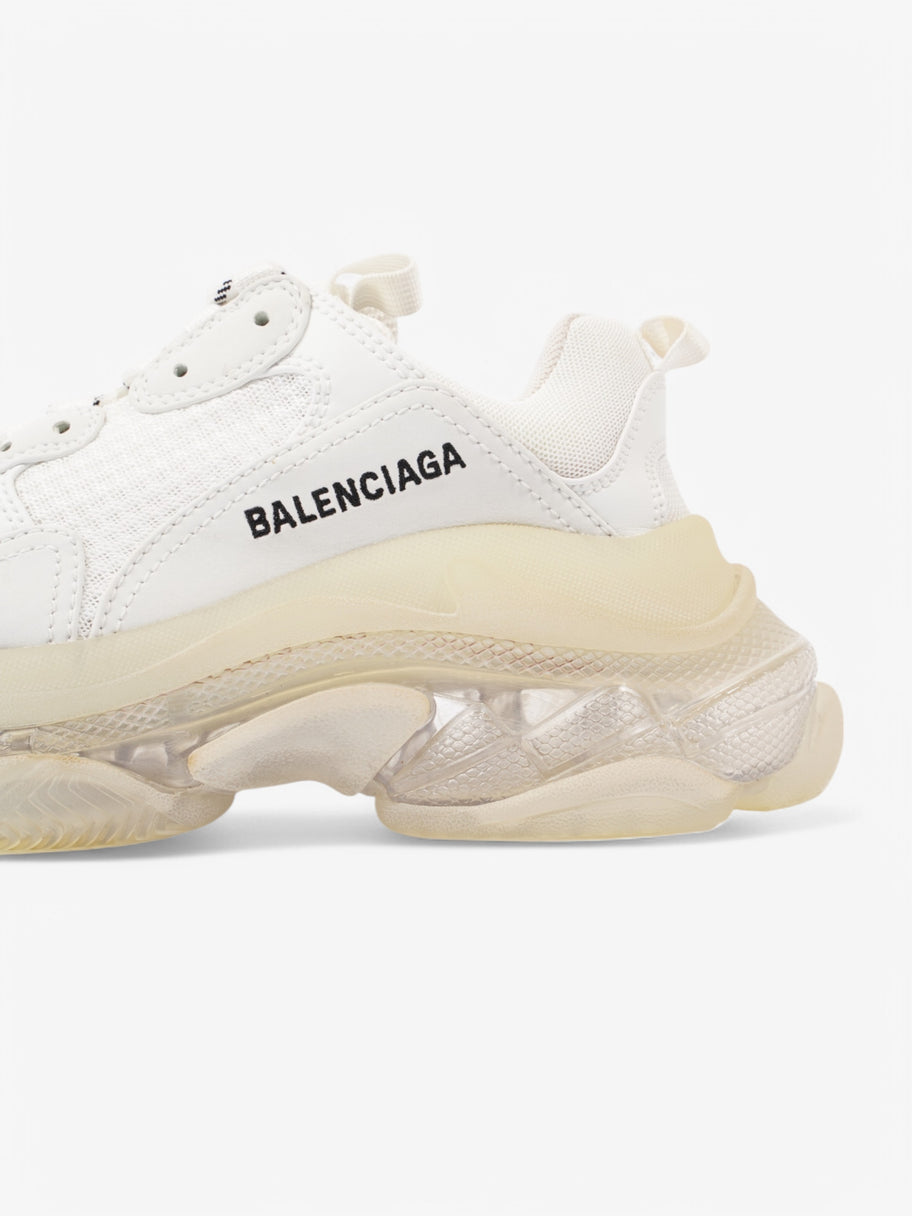 Balenciaga Triple S Clear Sole White  / Black Mesh EU 37 UK 4 Image 9