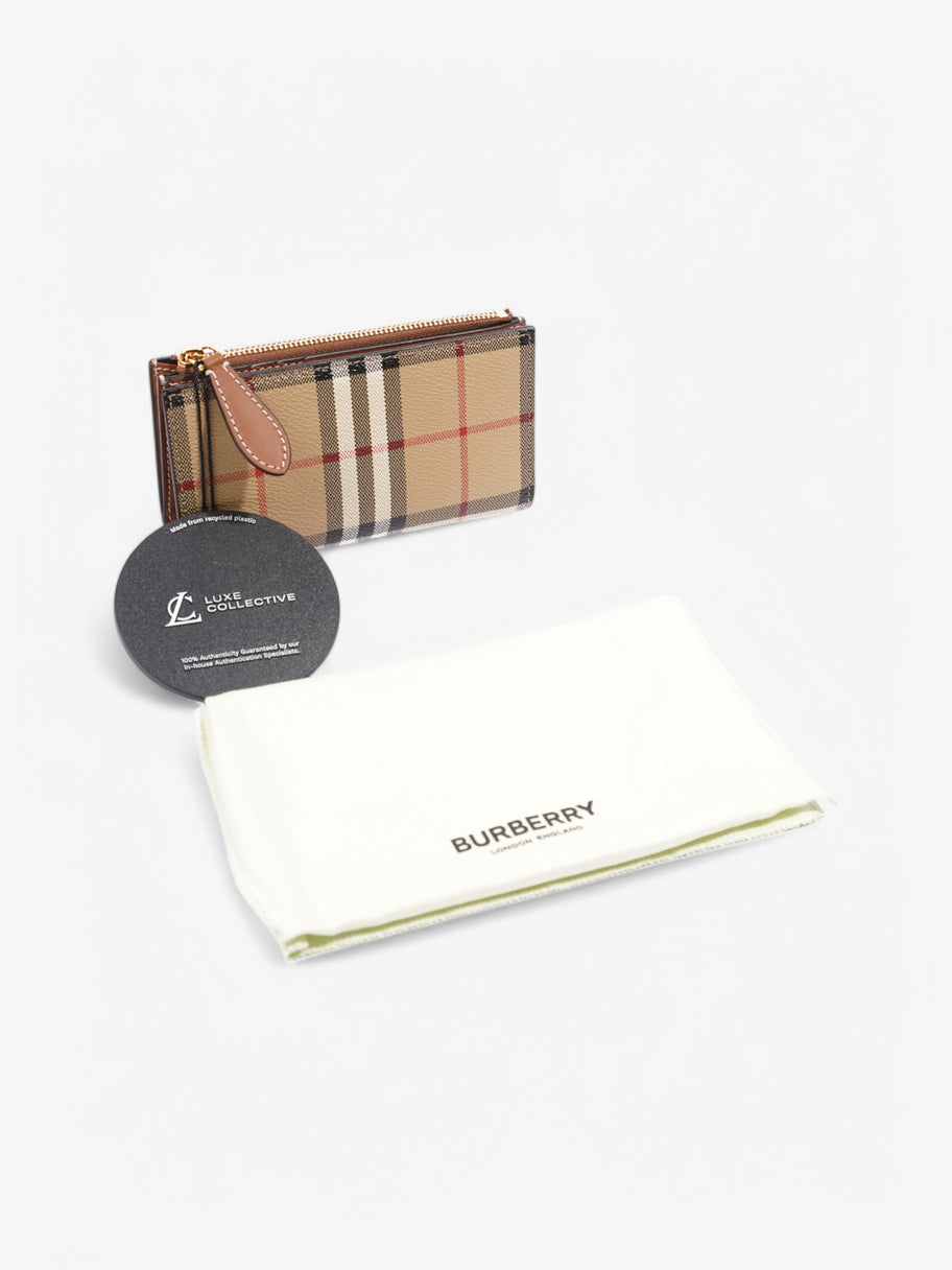 Burberry Bi-Fold  Long Wallet Check Coated Canvas Image 6