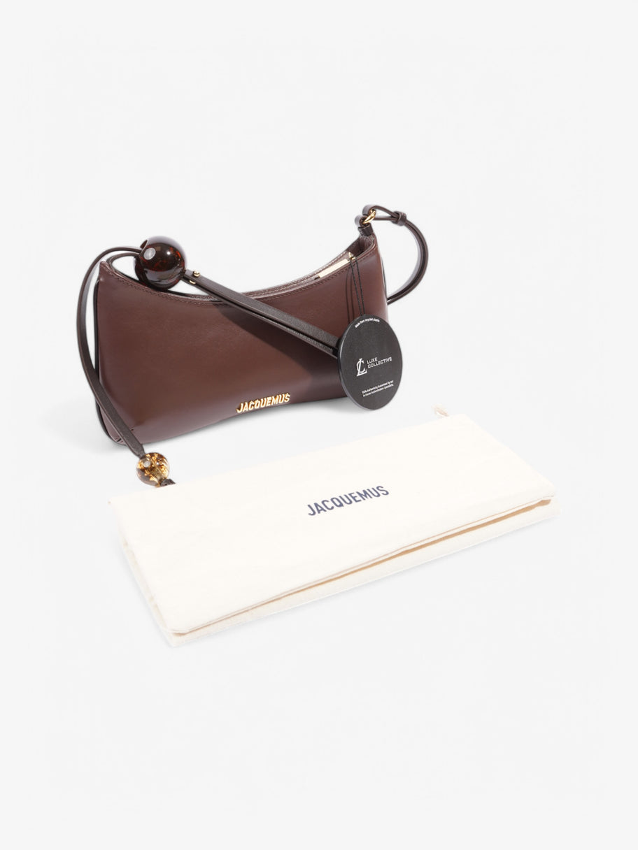 Jacquemus Le Bisou Perle Medium Brown Leather Image 10
