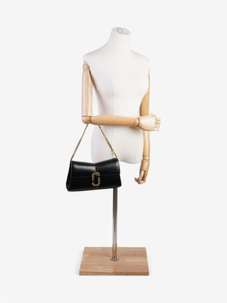 Marc Jacobs The St. Marc Convertible Clutch Black Leather Image 2
