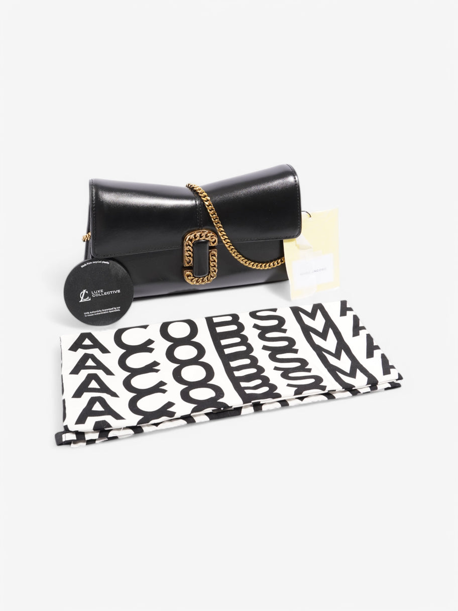 Marc Jacobs The St. Marc Convertible Clutch Black Leather Image 9